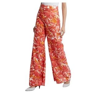 Alexis Genette Floral Wide-Leg Flared Pants XS New With Tags